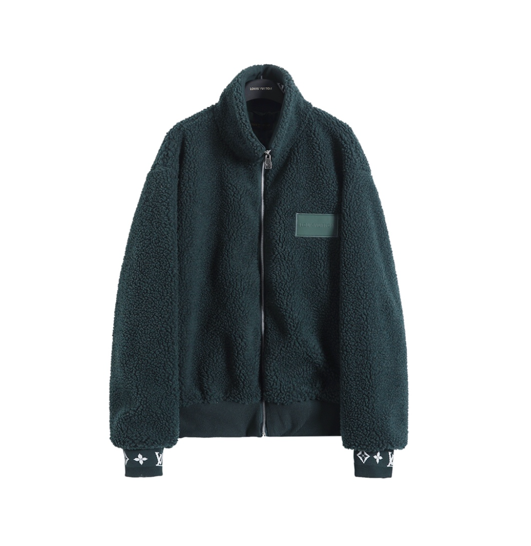 LOUIS VUITTON 25FW MONOGRAM CUFFS FLEECE JACKET – INDIVIDUAL PIECE – 1:1 HIGH END