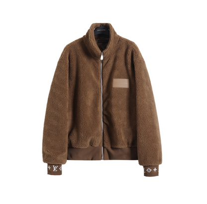 LOUIS VUITTON 25FW MONOGRAM CUFFS FLEECE JACKET – INDIVIDUAL PIECE – 1:1 HIGH END