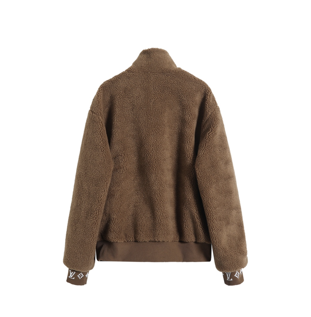 LOUIS VUITTON 25FW MONOGRAM CUFFS FLEECE JACKET – INDIVIDUAL PIECE – 1:1 HIGH END