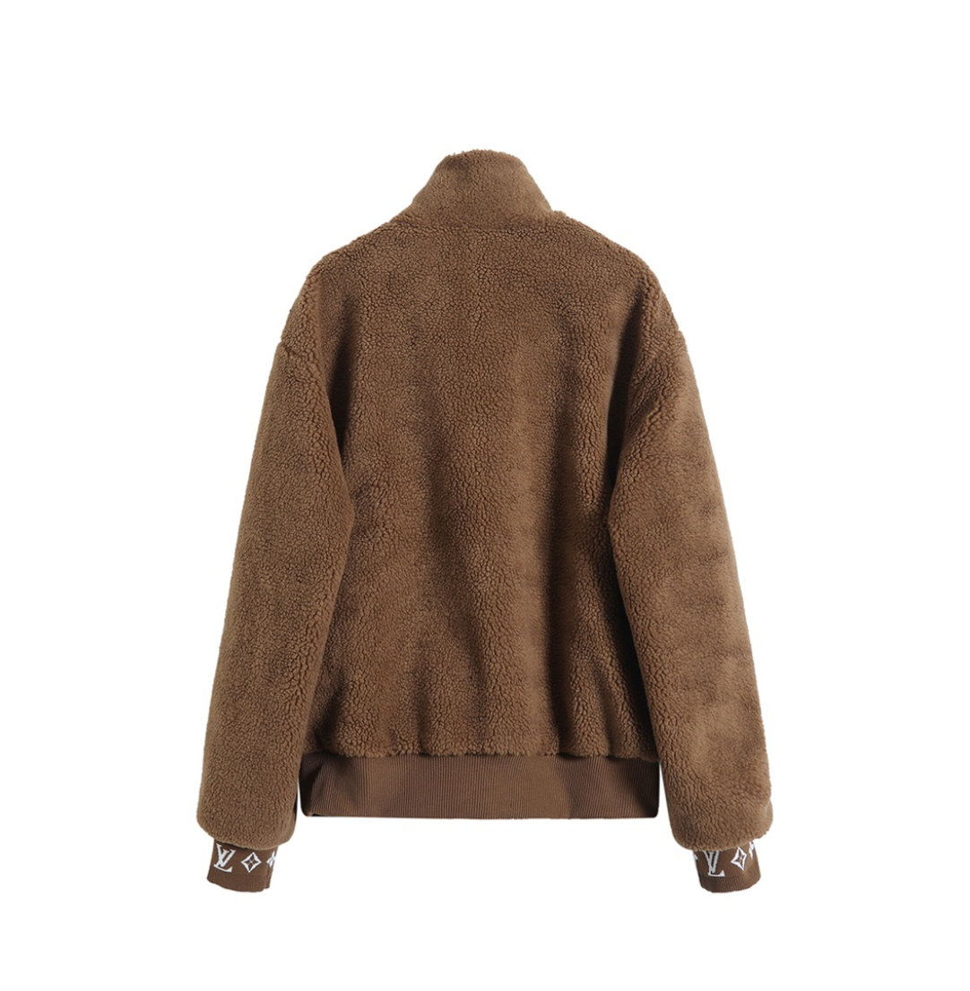 LOUIS VUITTON 25FW MONOGRAM CUFFS FLEECE JACKET – INDIVIDUAL PIECE – 1:1 HIGH END