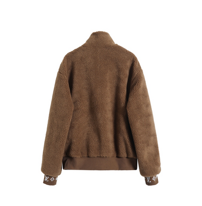 LOUIS VUITTON 25FW MONOGRAM CUFFS FLEECE JACKET – INDIVIDUAL PIECE – 1:1 HIGH END