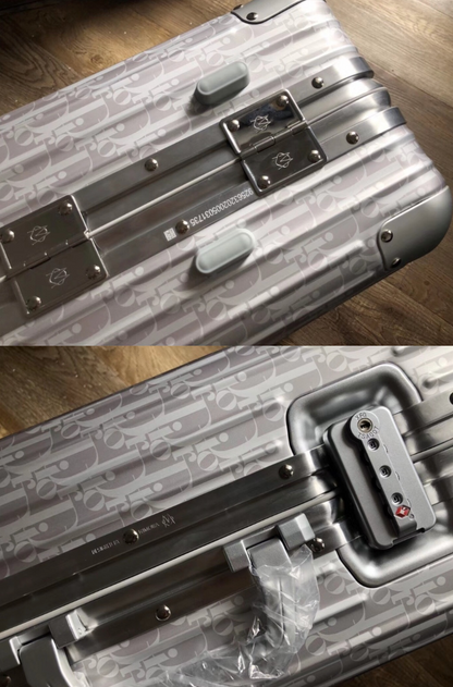 RIMOWA X DIOR ALUMINIUM LUGGAGE -  HIGH QUALITY 1:1