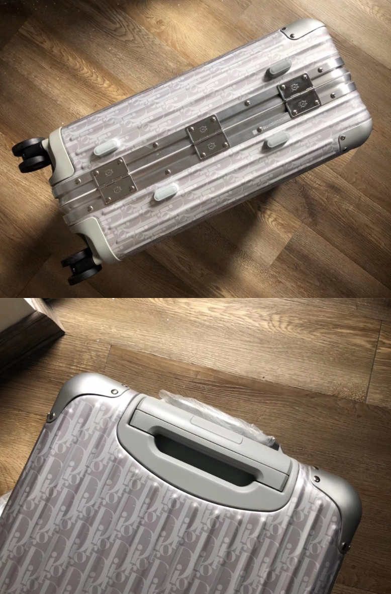 RIMOWA X DIOR ALUMINIUM LUGGAGE -  HIGH QUALITY 1:1