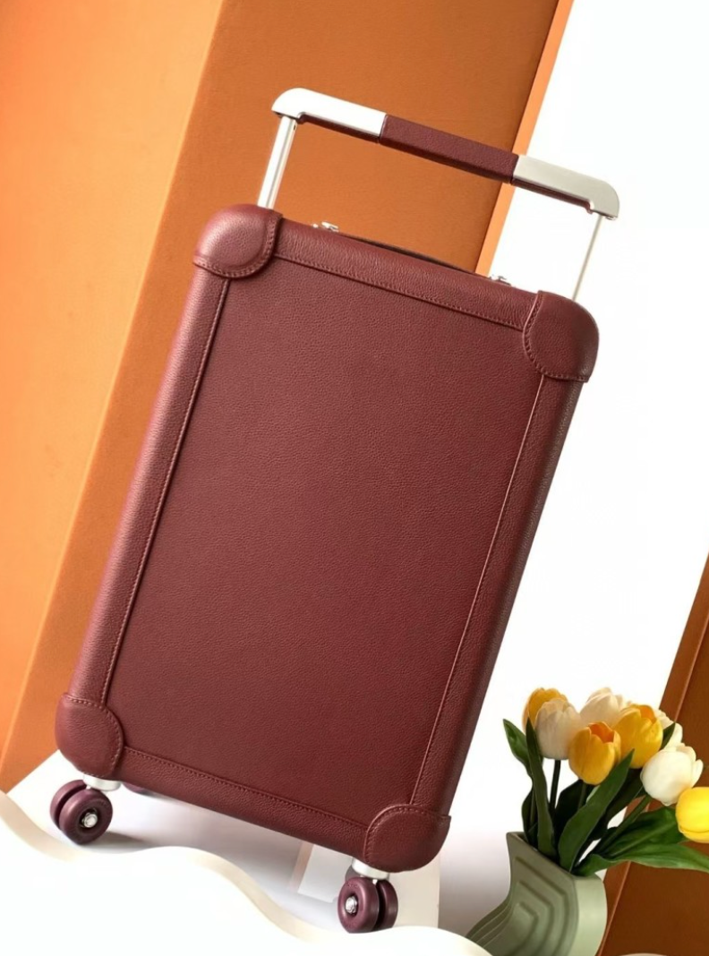 HERMÈS-STYLE R.M.S. LEATHER CARRY-ON LUGGAGE – 20″– HIGH QUALITY 1:1