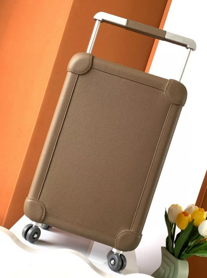 HERMÈS-STYLE R.M.S. LEATHER CARRY-ON LUGGAGE – 20″– HIGH QUALITY 1:1