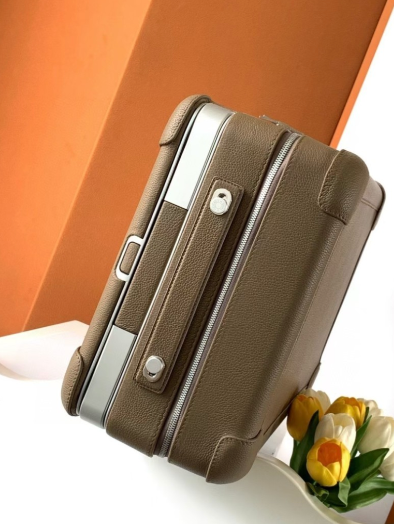 HERMÈS-STYLE R.M.S. LEATHER CARRY-ON LUGGAGE – 20″– HIGH QUALITY 1:1