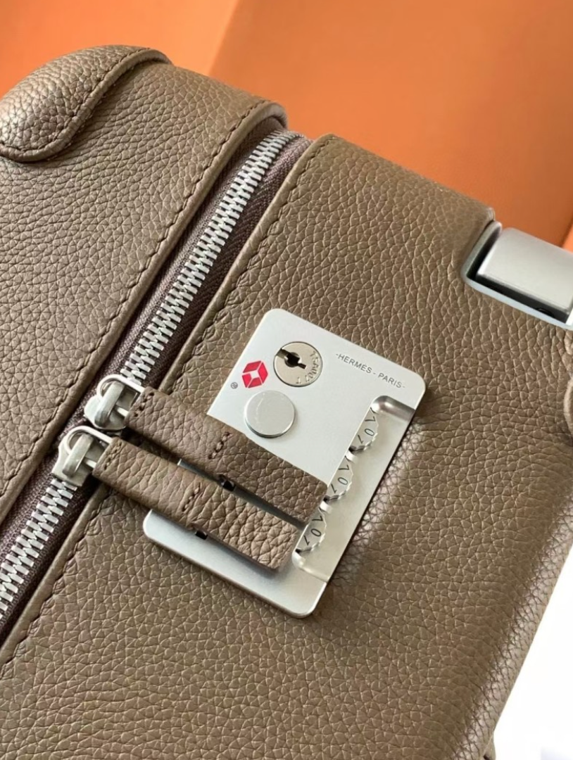 HERMÈS-STYLE R.M.S. LEATHER CARRY-ON LUGGAGE – 20″– HIGH QUALITY 1:1