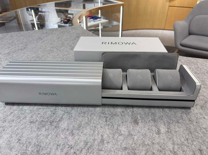 RIMOWA-STYLE ALUMINIUM WATCH CASE – 3 WATCHES – HIGH QUALITY 1:1