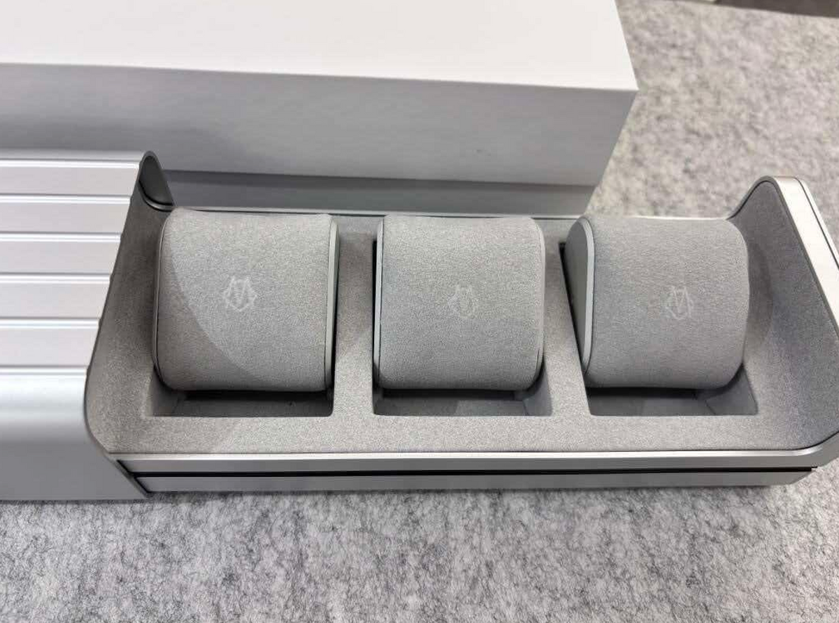 RIMOWA-STYLE ALUMINIUM WATCH CASE – 3 WATCHES – HIGH QUALITY 1:1