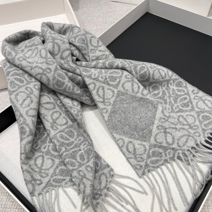 LOEWE LOGO WOOL & CASHMERE SCARF – HIGH QUALITY 1:1
