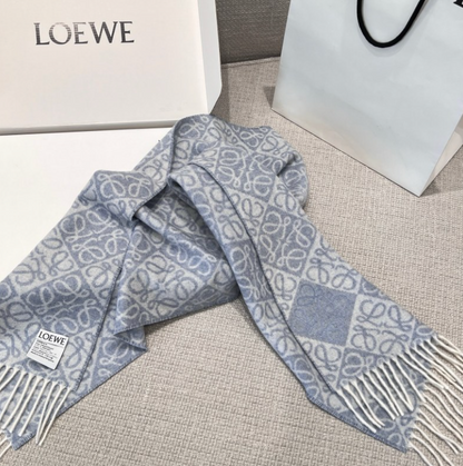 LOEWE LOGO WOOL & CASHMERE SCARF – HIGH QUALITY 1:1