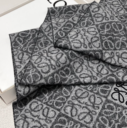 LOEWE LOGO WOOL & CASHMERE SCARF – HIGH QUALITY 1:1