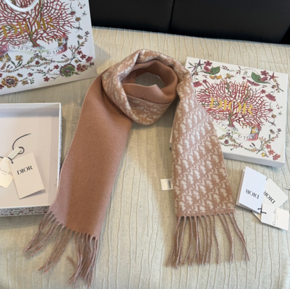DIOR OBLIQUE CASHMERE SCARF – 100% KASCHMIR – HIGH QUALITY 1:1