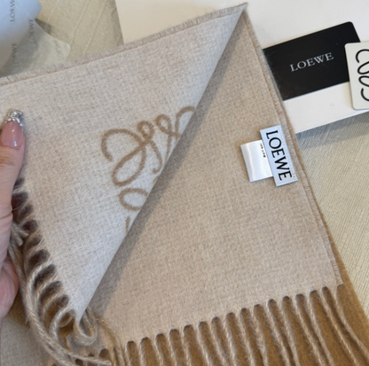 LOEWE LOGO WOOL & CASHMERE SCARF – HIGH QUALITY 1:1