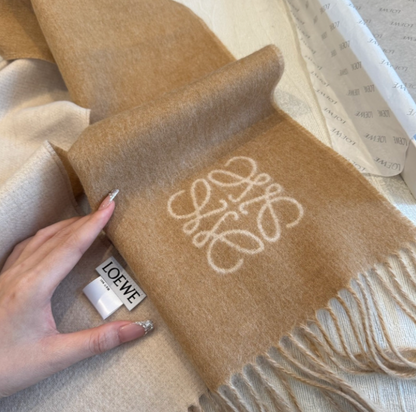 LOEWE LOGO WOOL & CASHMERE SCARF – HIGH QUALITY 1:1