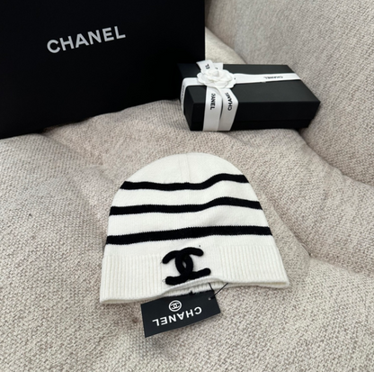 CHANEL-STYLE KNIT BEANIE – HIGH QUALITY 1:1