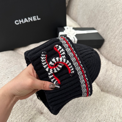 CHANEL-STYLE KNIT BEANIE – HIGH QUALITY 1:1