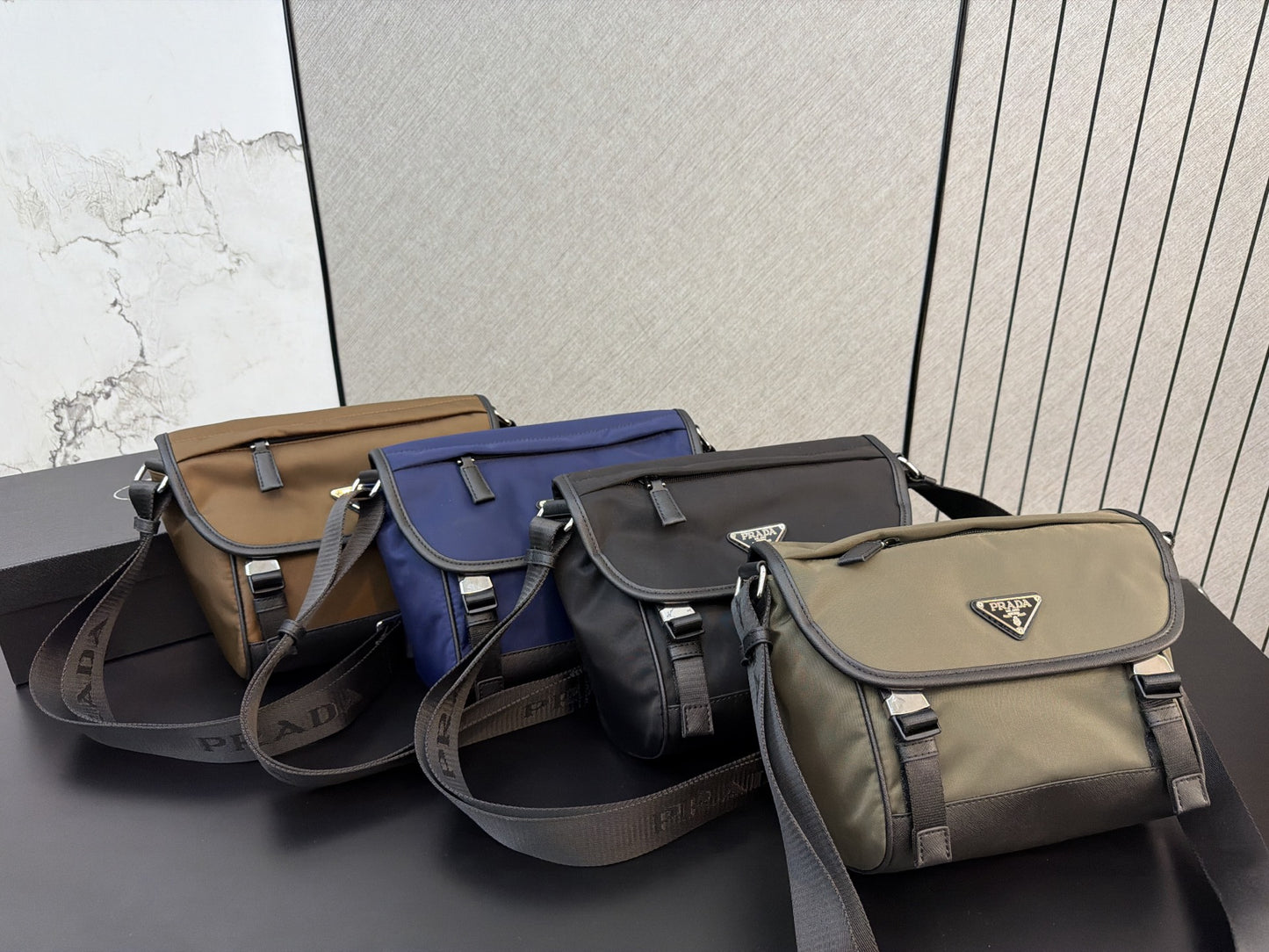 PRADA RE-NYLON SAFFIANO LEATHER SHOULDER BAG – FULL SET – 1:1 HIGH END