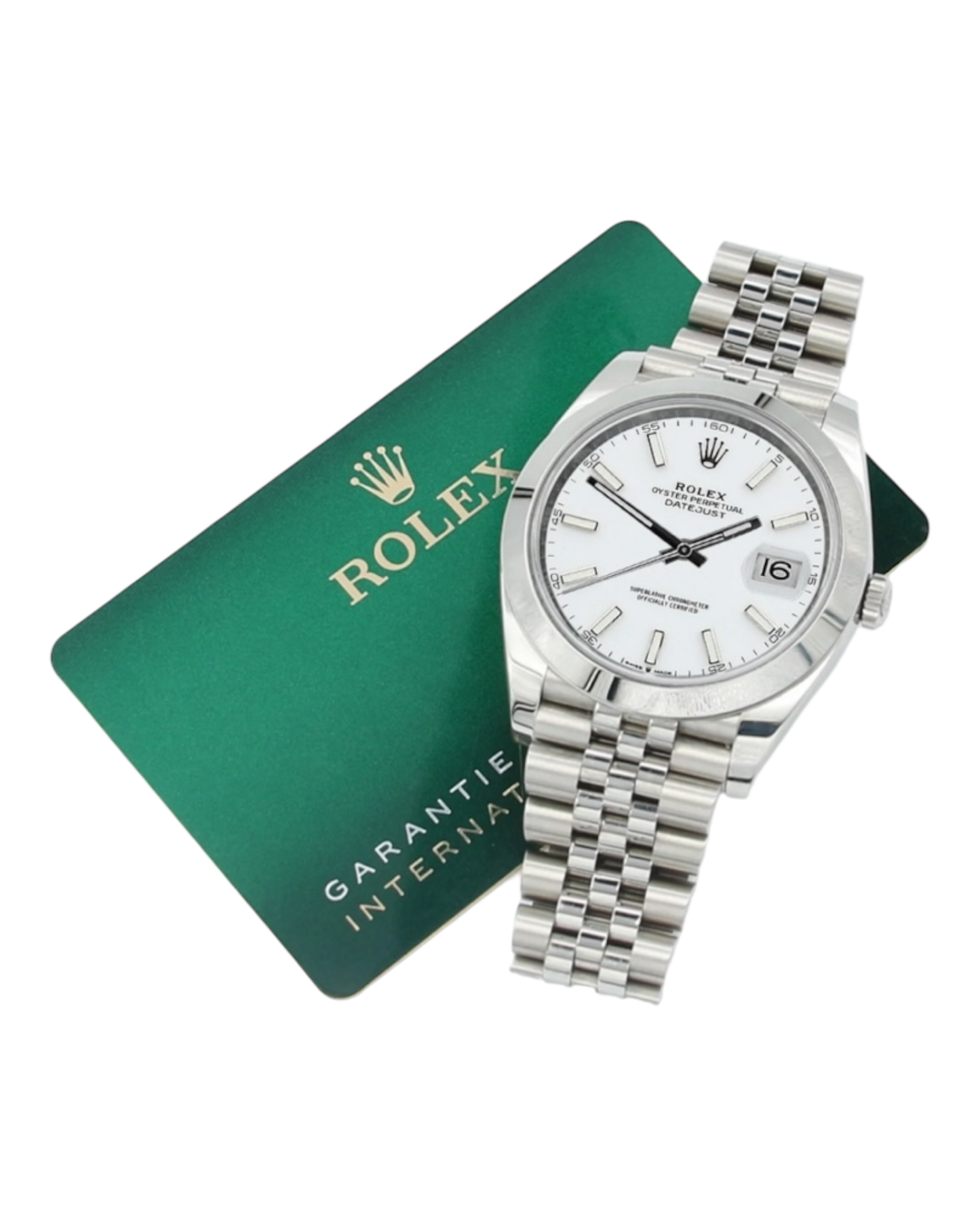 Rolex Datejust: 41mm - White Dial- smooth bezel - U1 FACTORY - AUTOMATIK - Jubilee