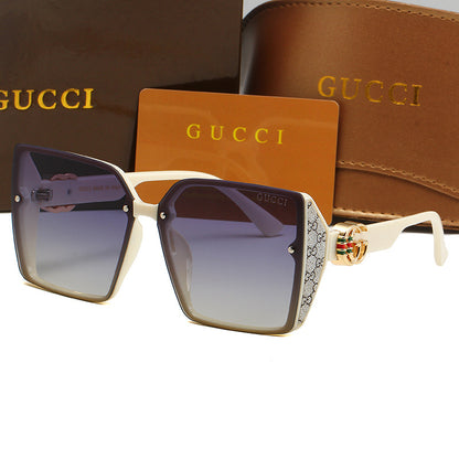 GUCCI OVERSIZED GEOMETRIC SUNGLASSES – FULL SET – 1:1 HIGH END