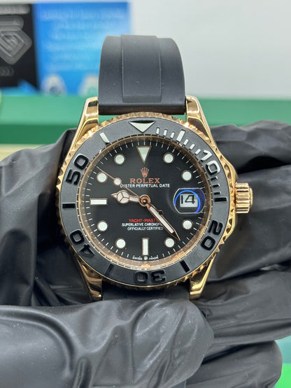 ROLEX YACHT-MASTER - OYSTERFLEX- Roségold - 40MM U1 FACTORY - AUTOMATIK