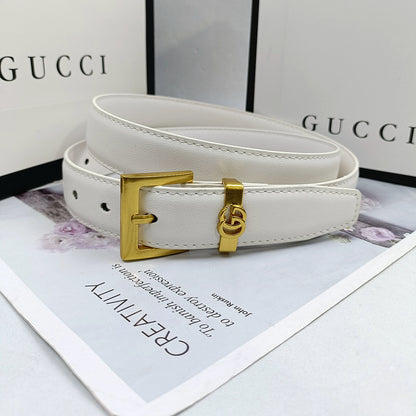 GUCCI GG DOUBLE G RETRO PIN BUCKLE LEATHER BELT – FULL SET – 1:1 HIGH END