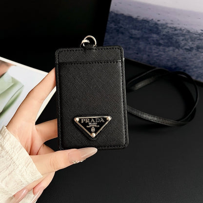 PRADA SAFFIANO LEATHER BADGE HOLDER - 1:1 HIGH END