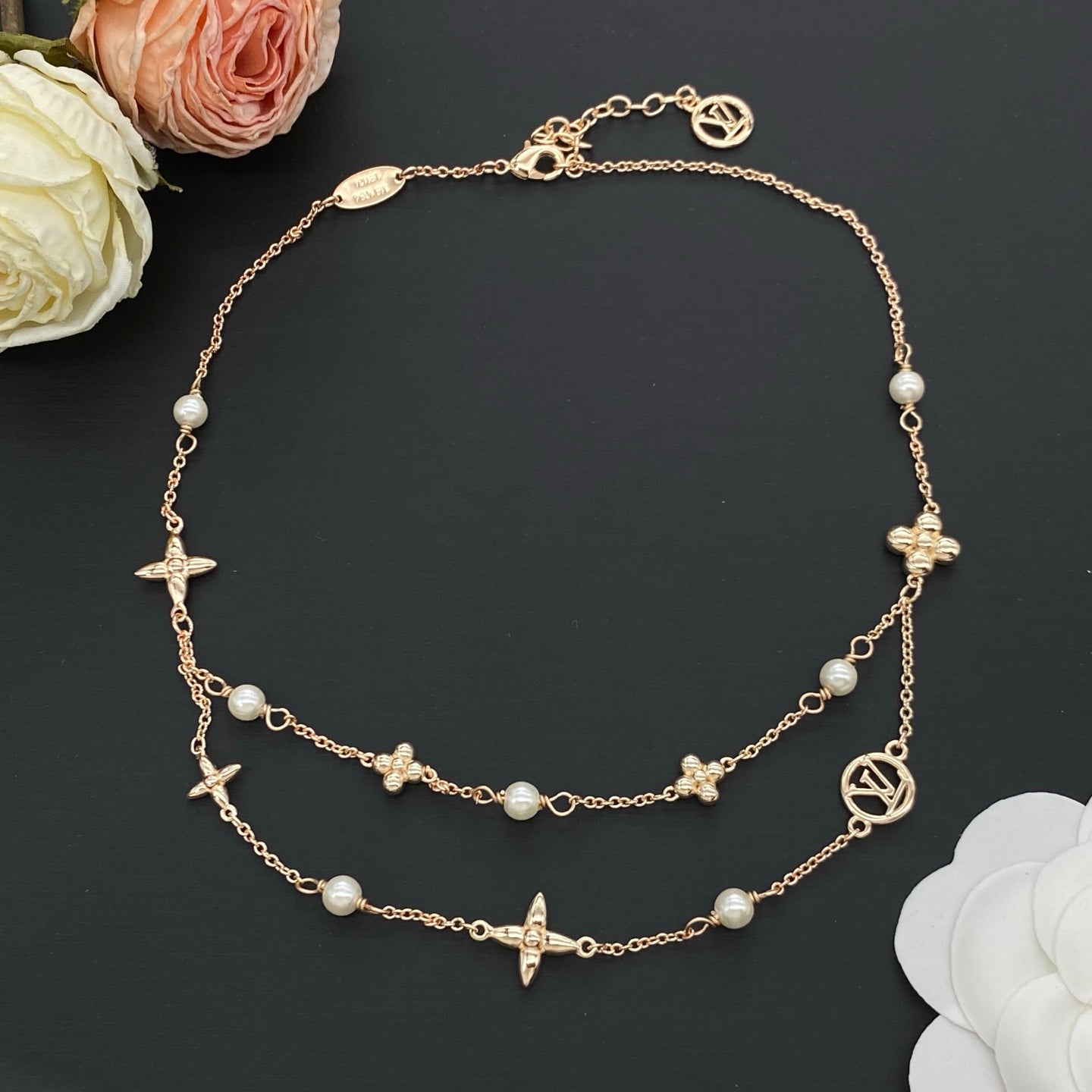 LOUIS VUITTON IDYLLE BLOSSOM NECKLACE / BRACELET – Full Set - 1:1 HIGH END
