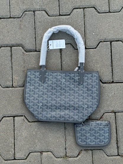 Goyard Saint Louis PM Tasche in Grau mit Pochette | 1:1 Replica
