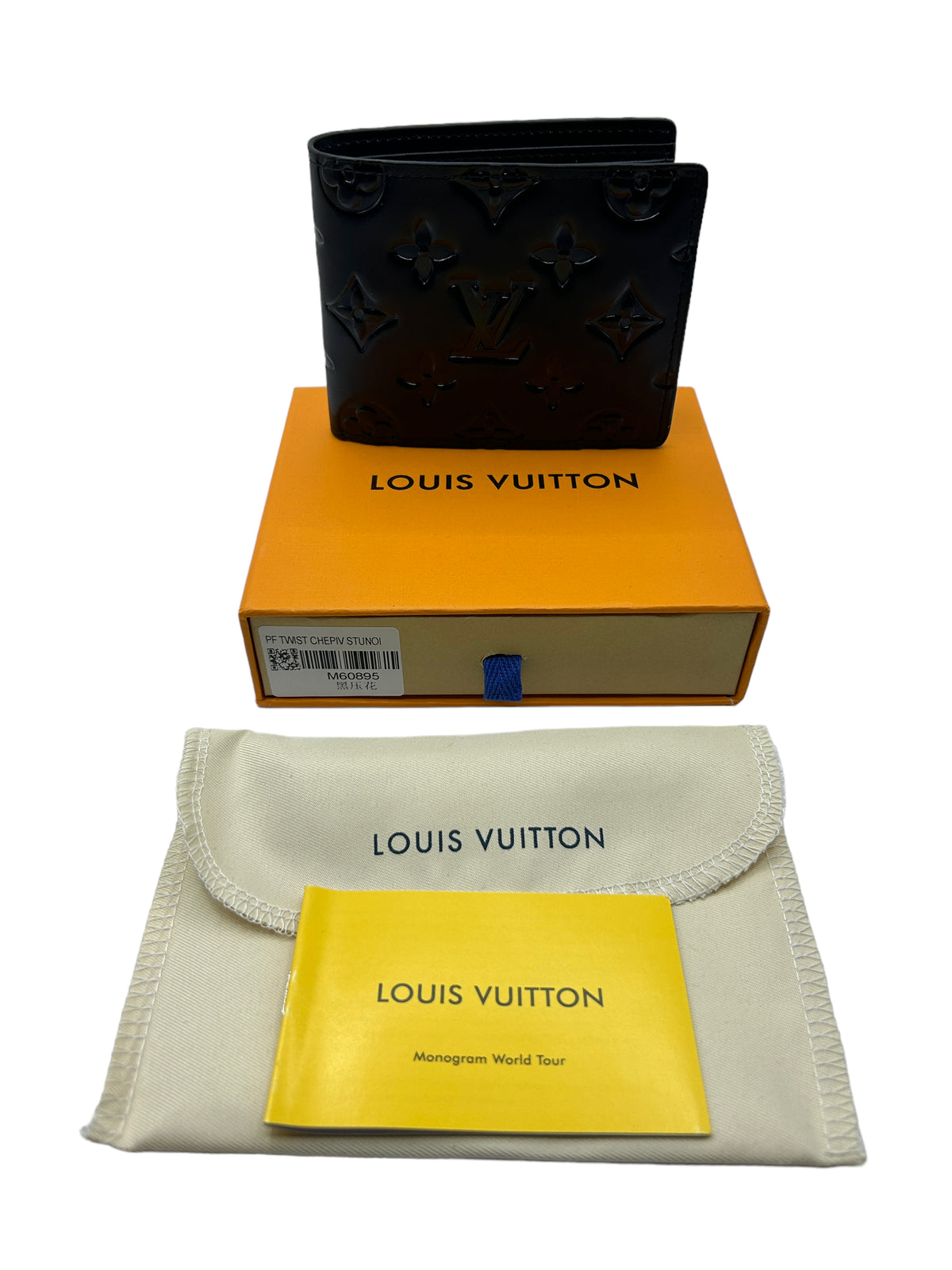LOUIS VUITTON PORTMONEE WALLET mit Box - MULTIPLE - SPECIAL BLACK