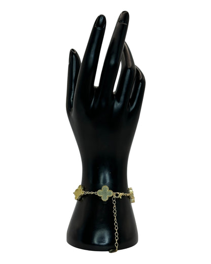 Van Cleef & Arpels Alhambra Armband mit Kleeblättern Gelb