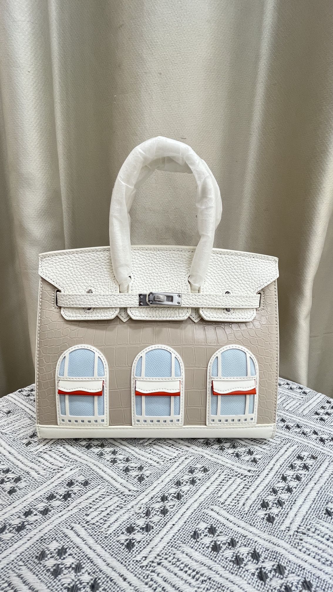 HERMÈS BIRKIN Hermès "Snow" Faubourg Birkin Sellier 30 Neige Matte Alligator Palladium Hardware Limited Edition  - 1:1 HIGH END