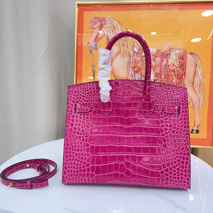 HERMÈS BIRKIN 30CM CROCODILE GOLD HARDWARE - 1:1 HIGH END