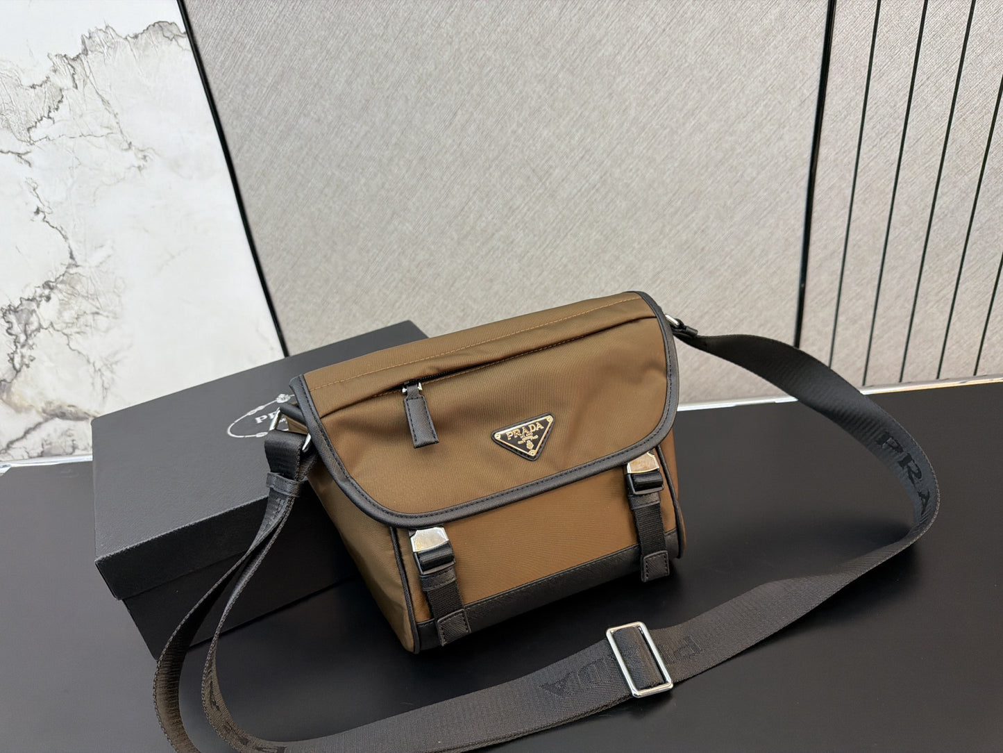 PRADA RE-NYLON SAFFIANO LEATHER SHOULDER BAG – FULL SET – 1:1 HIGH END