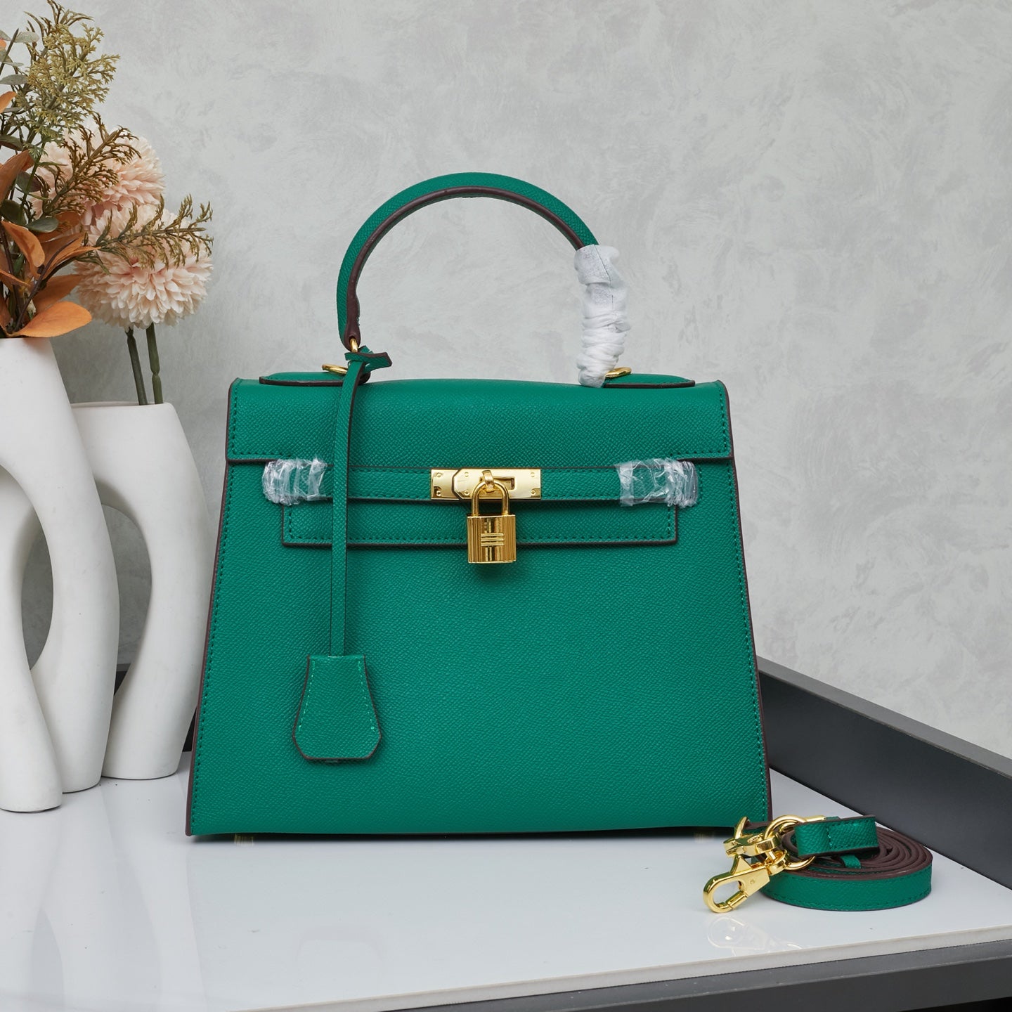 HERMÈS 25CM KELLY SELLIER ORANGE EPSOM LEATHER GOLD HARDWARE - 1:1 HIGH END