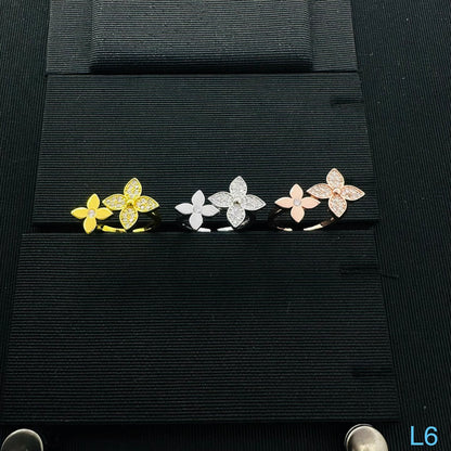 LOUIS VUITTON IDYLLE BLOSSOM RING – Full Set - 1:1 HIGH END