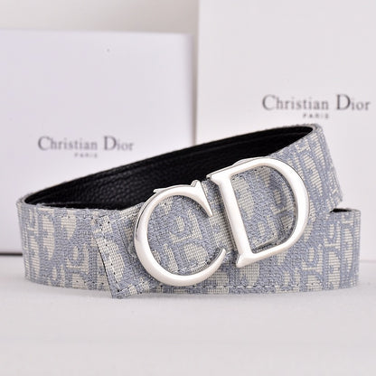 DIOR OBLIQUE CD CD-ICON BUCKLE BELT – FULL SET – 1:1 HIGH END