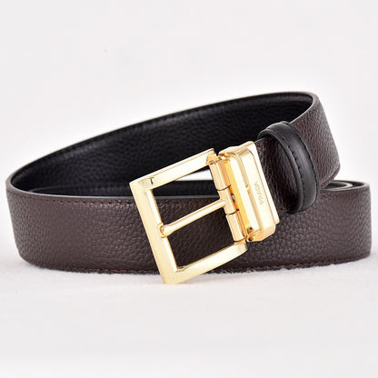 PRADA BUSINESS RETRO PIN BUCKLE LEATHER BELT COLLECTION – FULL SET – 1:1 HIGH END