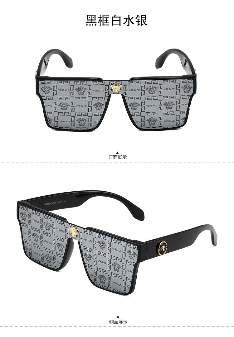 VERSACE GEOMETRIC SHIELD SUNGLASSES – FULL SET – 1:1 HIGH END