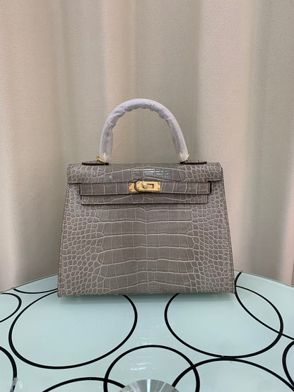 HERMÈS KELLY CROCODILE 25CM  - 1:1 HIGH END