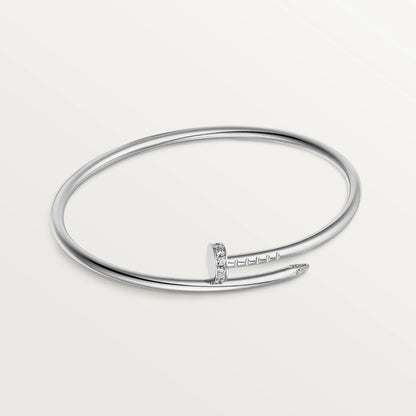 CARTIER NAGEL ARMBAND MIT DIAMANTEN - SILBER - UNISEX - JUSTE UN CLOU - FULLSET