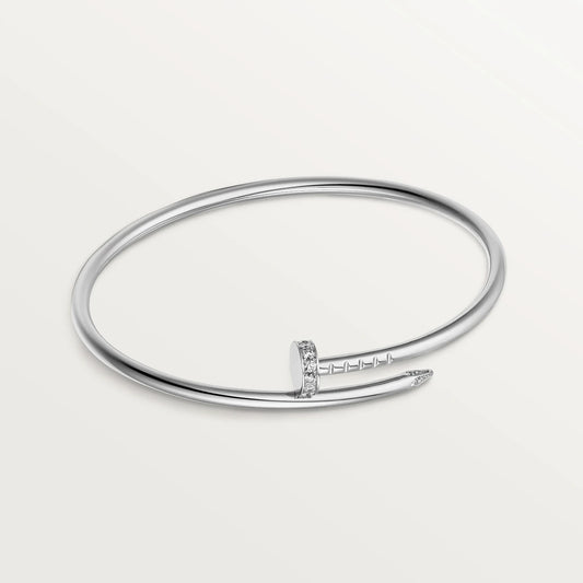 CARTIER NAGEL ARMBAND MIT DIAMANTEN - SILBER - UNISEX - JUSTE UN CLOU - FULLSET
