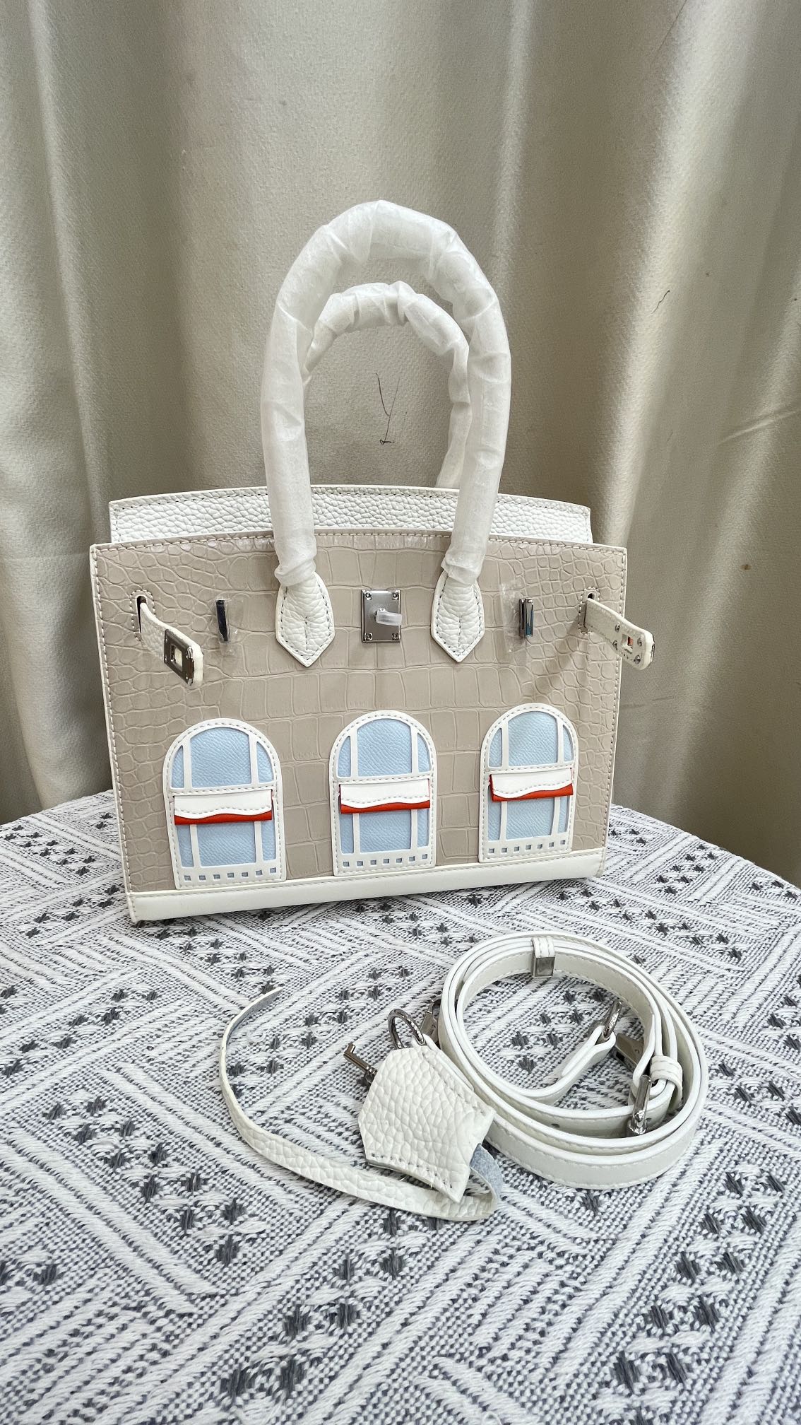 HERMÈS BIRKIN Hermès "Snow" Faubourg Birkin Sellier 30 Neige Matte Alligator Palladium Hardware Limited Edition  - 1:1 HIGH END