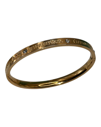 Tiffany & Co. Klassisches Armband mit Logogravur in Roségold