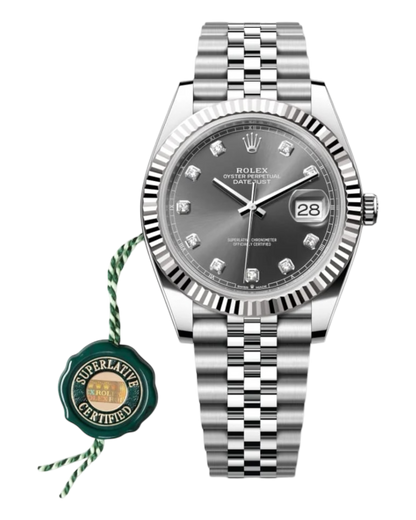 Rolex Datejust 41mm Grey with Diamonds Dial - Jubilee - U1 FACTORY - AUTOMATIK
