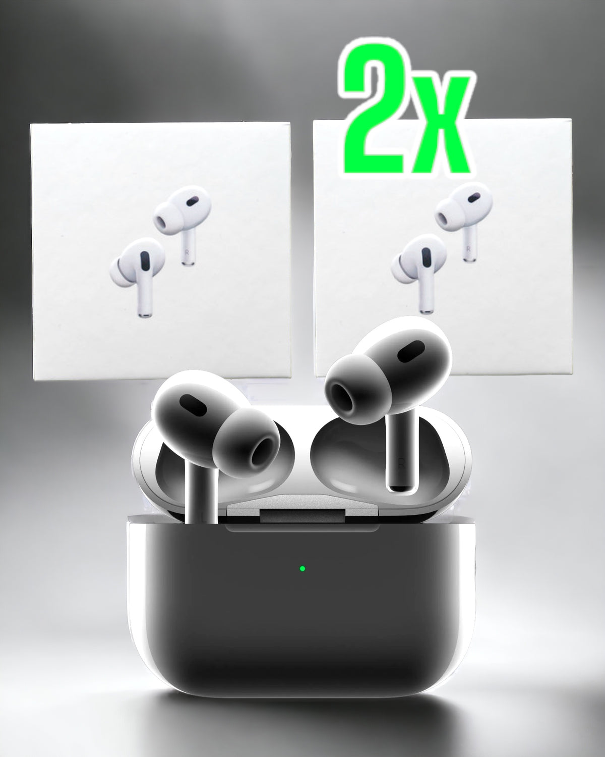 AIRPODS PRO 2E GÉNÉRATION, 2 PIÈCES, APPLE, NUMÉRO DE SÉRIE VALIDE 2025