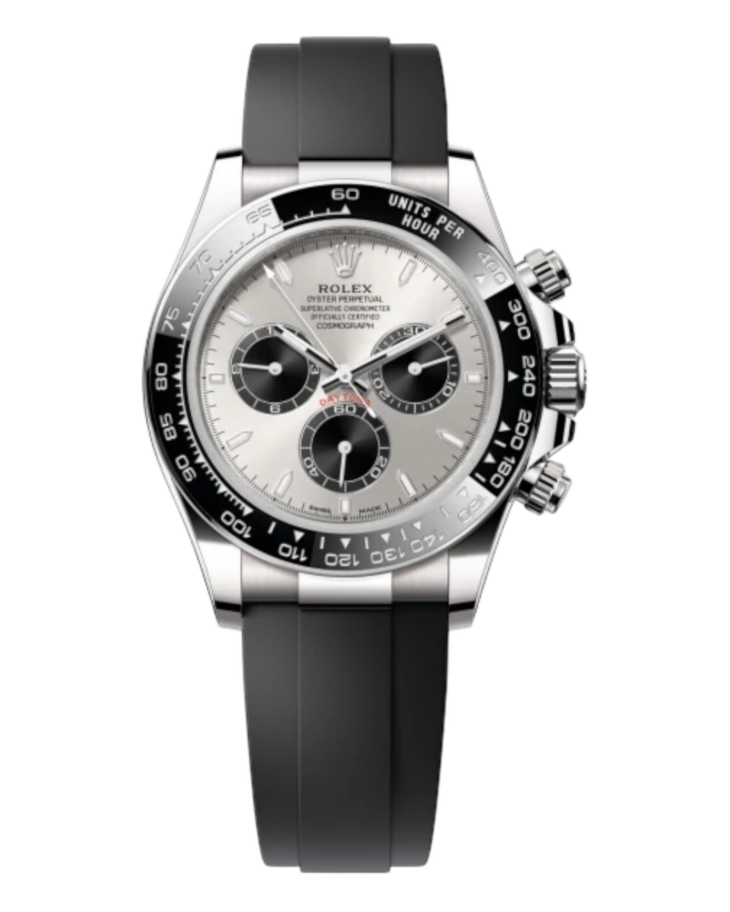 Rolex Cosmograph Daytona 40mm – Oysterflex with Silver Panda Dial - U1 Factory - Automatik