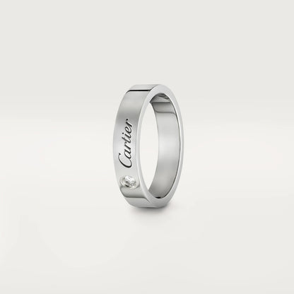 Cartier C de Cartier Ring aus Silber mit einem Brillanten