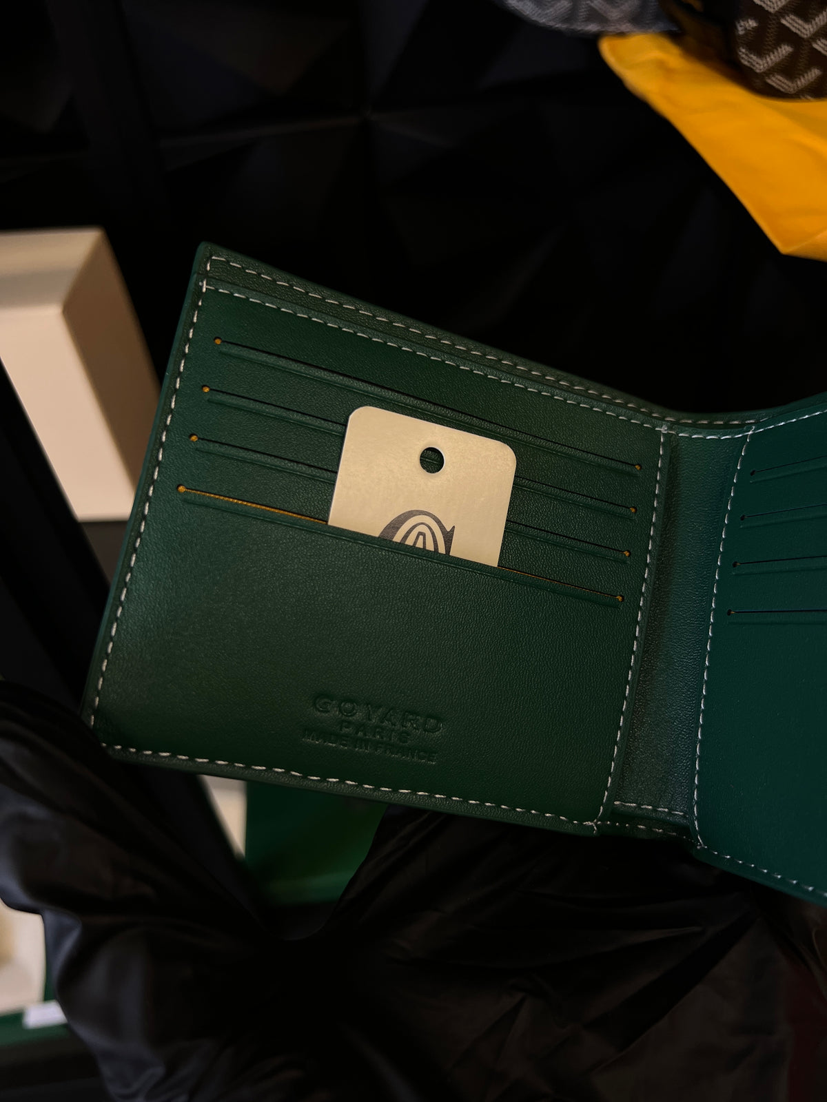 GOYARD WALLET - GREEN - PU LEATHER - SUPER CLONE - WITH BOX