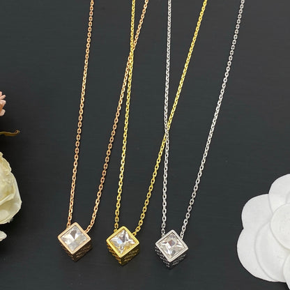 LOUIS VUITTON LV CUBE NECKLACE – FULL SET - 1:1 HIGH END